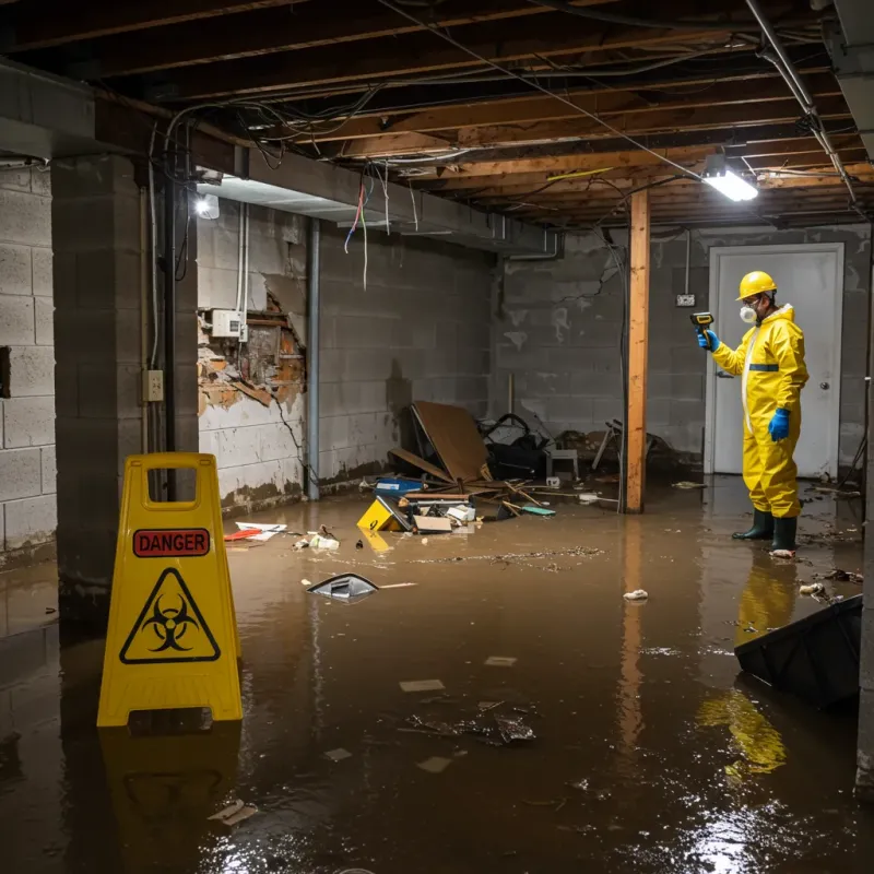 Flooded Basement Electrical Hazard in Winchester, NV Property